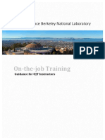 On-The-Job Training: Lawrence Berkeley National Laboratory