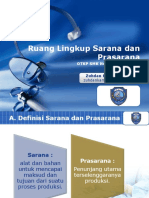 Ruang Lingkup Sarana Dan Prasarana