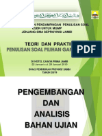 Pengembangan dan analisis bahan ujian