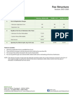 Fee Structure: Session 2019-2020