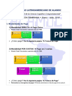 Inscripción Temprana PAGO ÚNICO o CUOTAS Soles 3