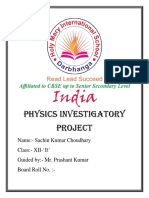 Physics Investigatory Project