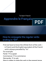 Apprendre Le Français: To Learn French