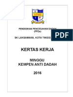 Kertas Kerja Minggu Anti Dadah 2016