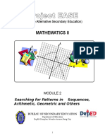 Module 2 - Searching For Patterns, Sequence and Series