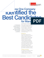 How One Company Identified The Best Candidates For Management