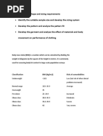 Analyze the Shape and Sizing Requirements