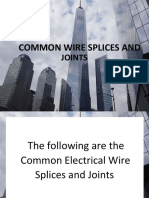 Common Wire Splices And: Joints
