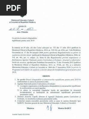 Ordinul Mecc Nr 1883 Din 20 12 2019 Pdf