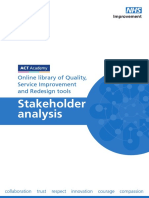 Stakeholder Analysis: Online Library of Quality, Service Improvement and Redesign Tools