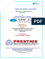 A Summer Training Report: Prestige Institute of Management