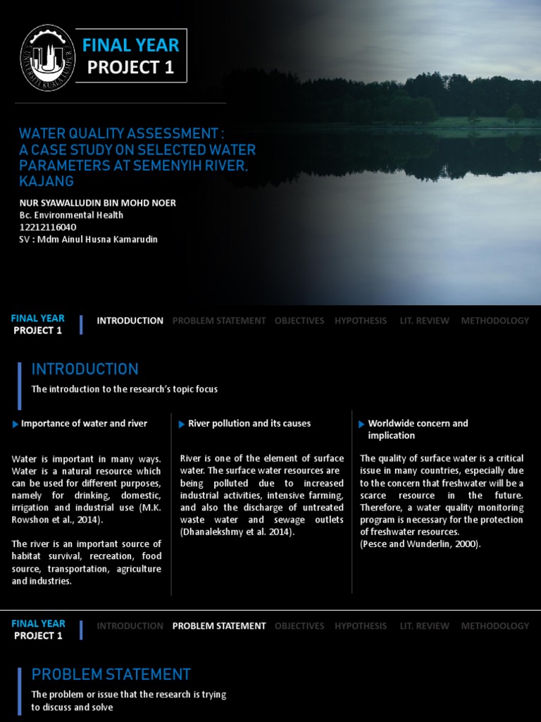 Assessment of Water Quality Parameters Along Semenyih River, Kajang A