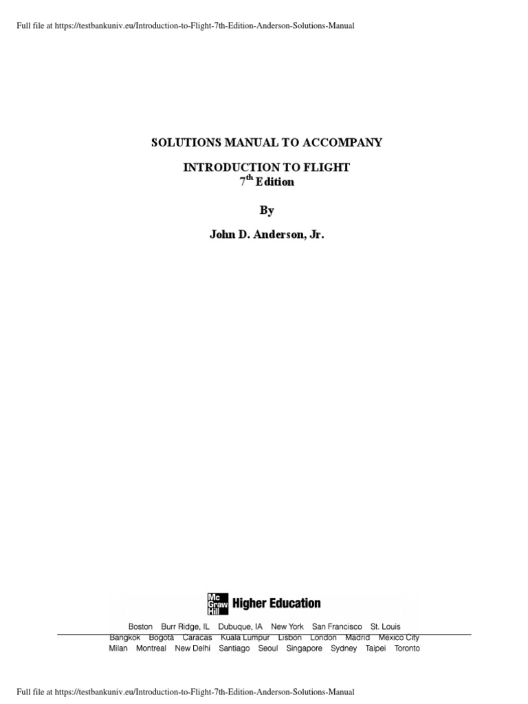 Introduction To Flight By John D. Anderson, Jr..Pdf – KMNQ