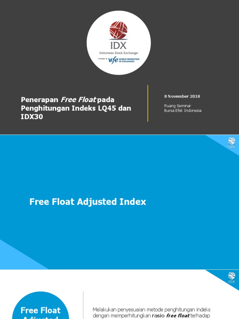 Penerapan Free Float pada Indeks LQ45 & IDX30 | PDF