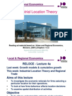 Industrial Location Theory: Local & Regional Economics