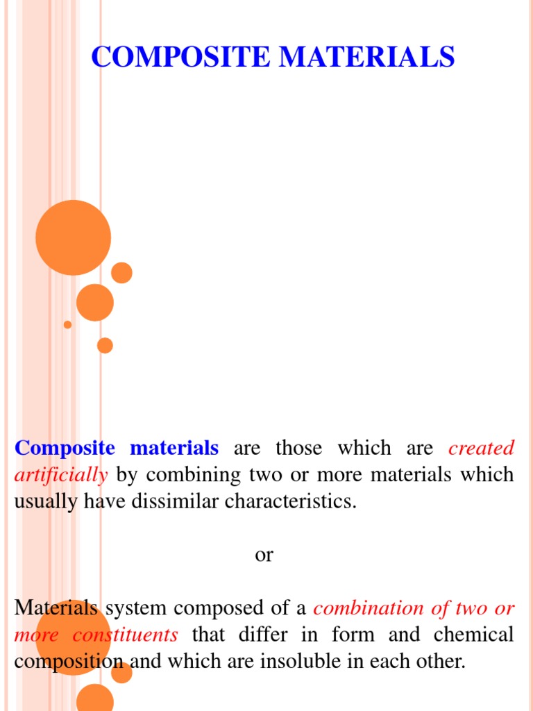 Overview of Composite Materials | PDF | Composite Material | Casting ...