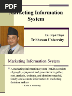 Marketing Information System: Tribhuvan University