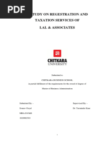 Internship Report Under CA