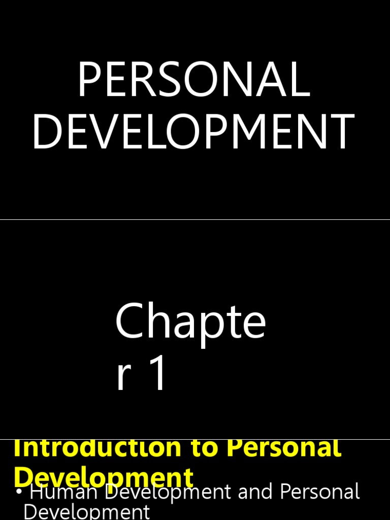 Perdev Ppt 1st Week Pdf Emotions Thought