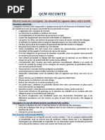 Qcm Securite