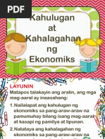 01 Kahulugan At Kahalagahan Ng Ekonomiks