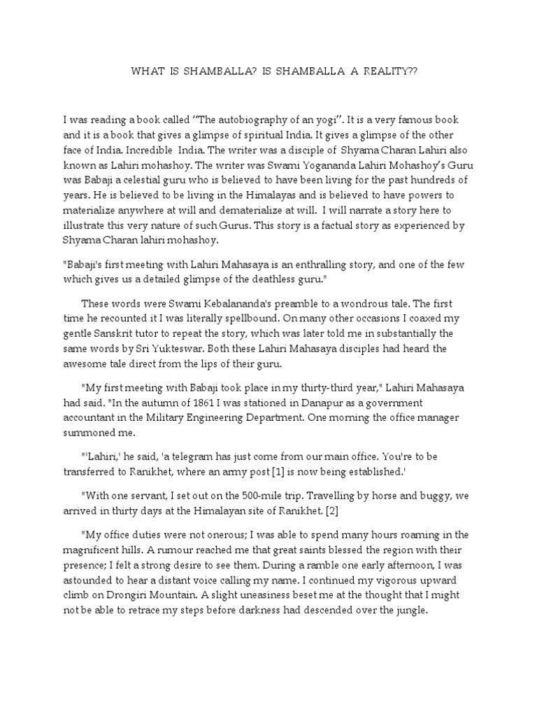 Shamballa: Myth or Reality? | PDF | Religion & Spirituality  display picture 3