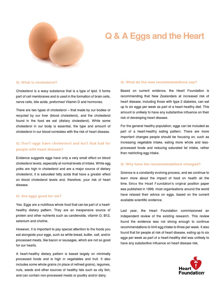 Eggs and Cholesterol PDF Cholesterol Egg As Food