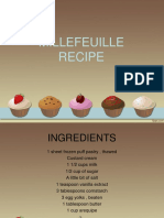 Millefeuille Pastry Cream Recipe
