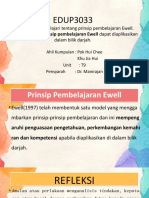 Prinsip Pembelajaran - Refleksi