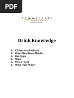 Classic Cocktail Recipes and Specs | PDF | Martini (Cocktail) | Cocktails