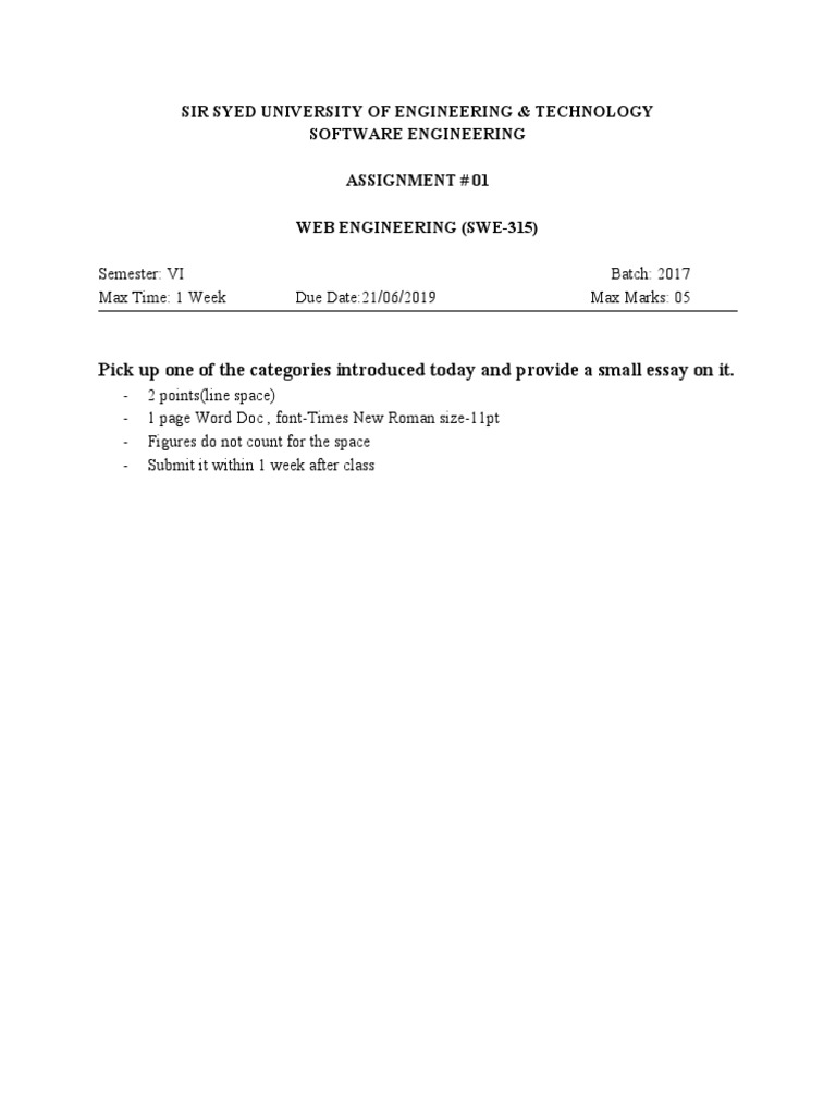 Web Engineering Assignment Guidelines | PDF | Art