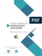 Conteudo Programatico Despachante Aduaneiro