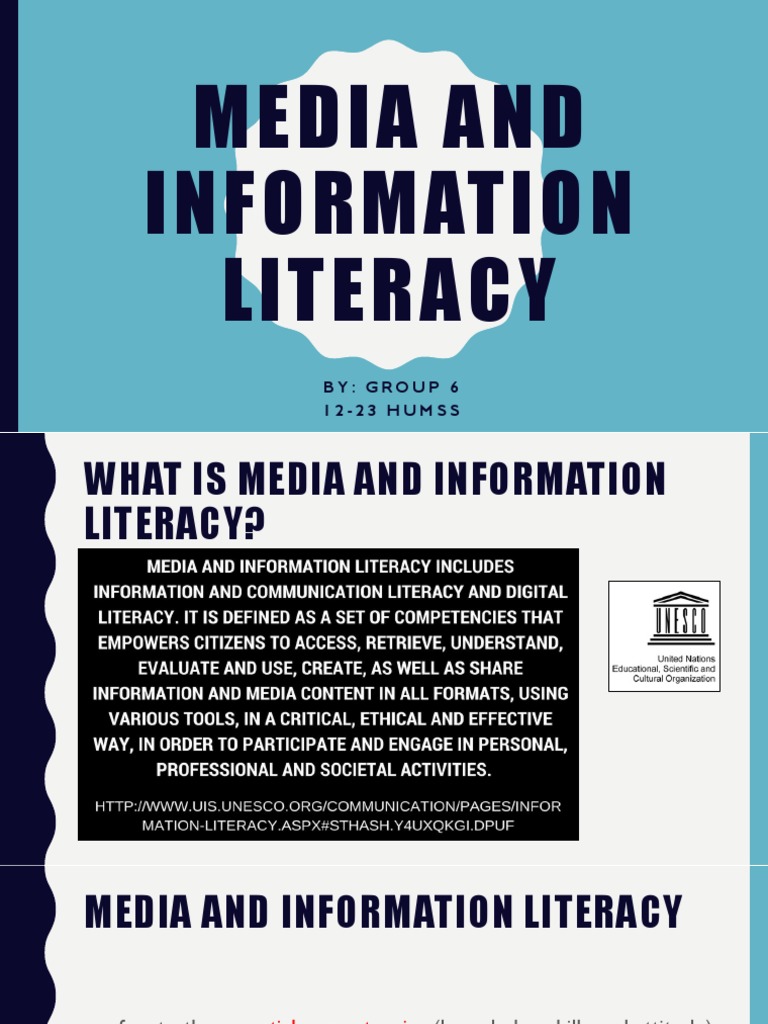 Media and Information Literacy | PDF | Information Literacy | Mass Media