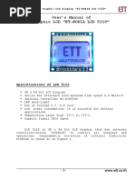 User's Manual of Graphic LCD "ET-NOKIA LCD 5110"