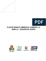 Plan de Manejo Ambiental Humedal La Babilla - Zanjón Del Burro