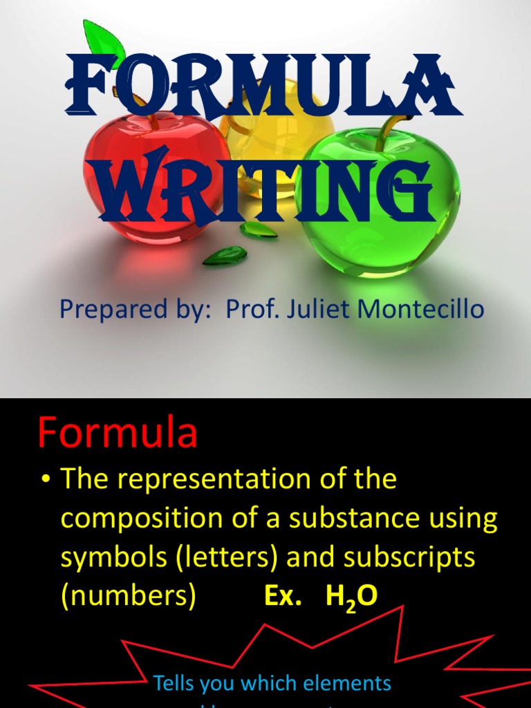 Formula Writing | PDF | Social Science