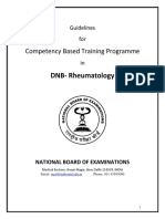 Competency Based Training Programme: DNB-Rheumatology
