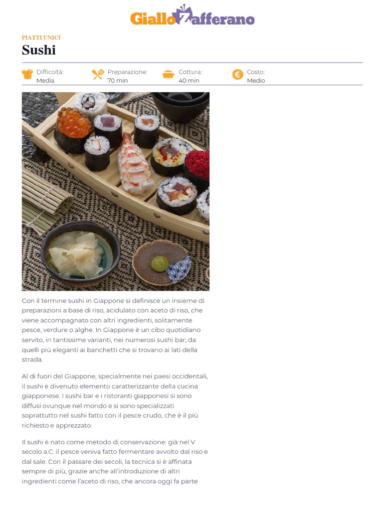 Sushi | PDF