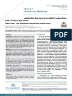 Sports and Exercise Medicine: The "2-2-2" Early Mobilization Protocol in Achilles Tendon Rup-Ture: A Pilot Case Series