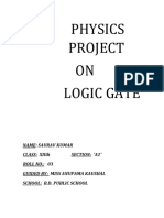 Physics Project ON Logic Gate