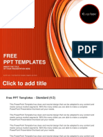 Red and Orange Abstract PowerPoint Templates Standard