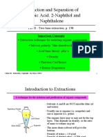 Extraction of Organic Mixture