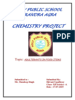 Chemistry Project: Holy Public School Sikandra Agra