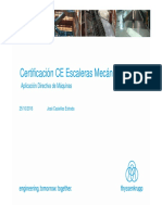 Certificación CE Escaleras Mecánicas