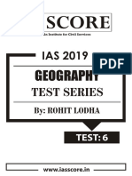 IAS 2019 GEOGRAPHY TEST SERIES BY ROHIT LODHA