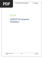 SAP UI5 Development Guidelines