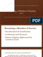 Becoming A Member of Society