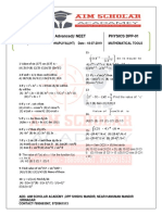 Target: Jee (Main + Advanced) / Neet Physics Dpp-01