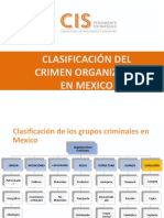 Clasificacion del crimen organizado en México 