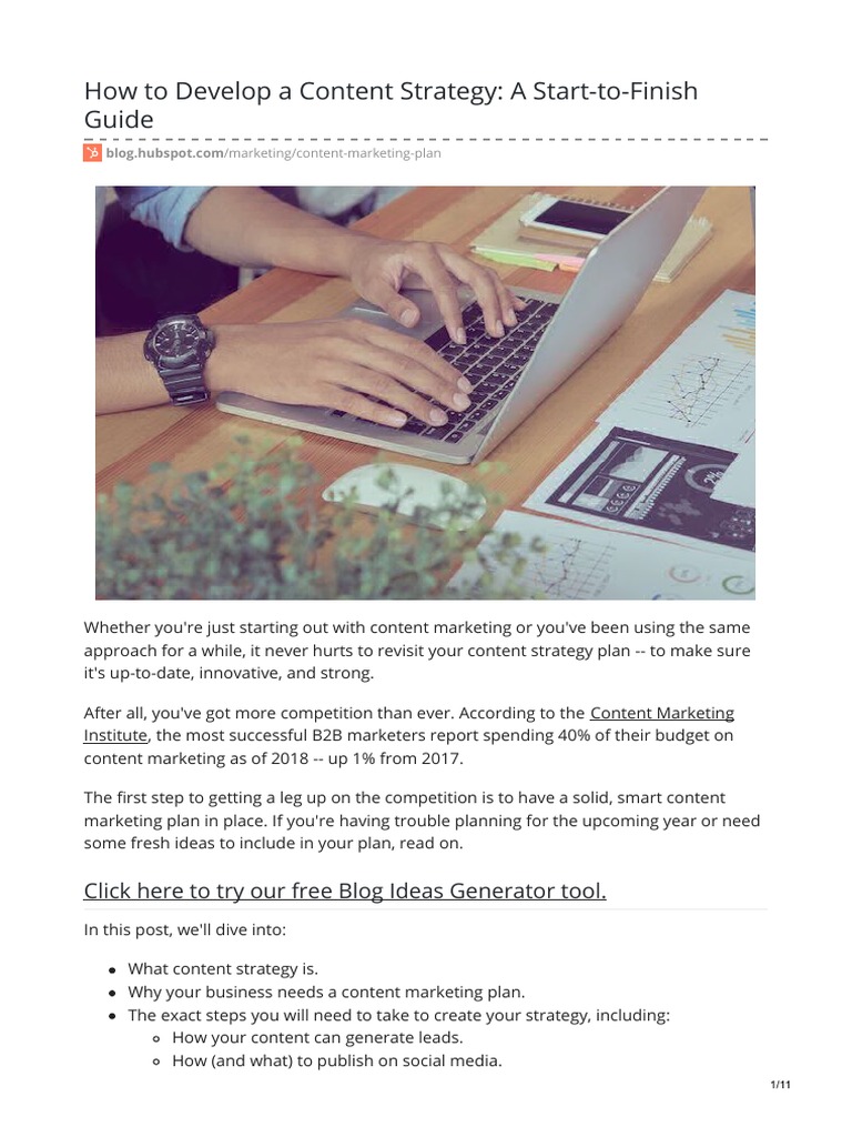 Content Marketing Strategy Guide | PDF | Social Media | Popular Culture ...
